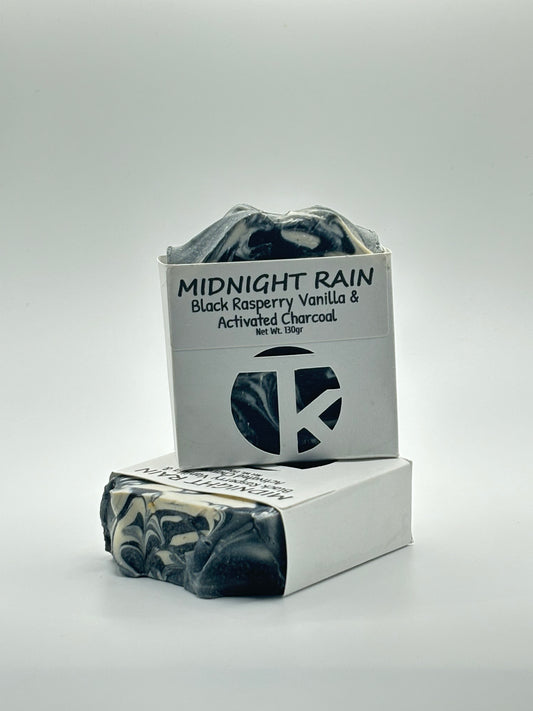 Midnight Rain - Black Raspberry vanilla & Activated Charcoal Soap Bar